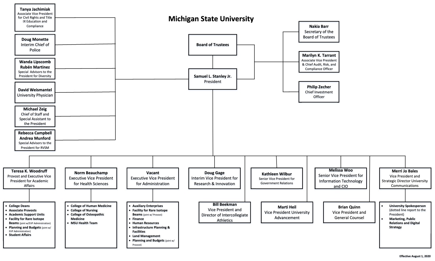 MSU Org Chart